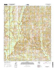 Gum Springs Texas Current topographic map, 1:24000 scale, 7.5 X 7.5 Minute, Year 2016