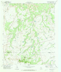 Gunsight Draw Texas Historical topographic map, 1:24000 scale, 7.5 X 7.5 Minute, Year 1970