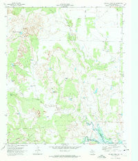 Gunsight Draw NE Texas Historical topographic map, 1:24000 scale, 7.5 X 7.5 Minute, Year 1970