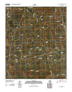 Gunsight Draw Texas Historical topographic map, 1:24000 scale, 7.5 X 7.5 Minute, Year 2010
