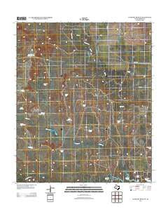 Gunsight Draw NE Texas Historical topographic map, 1:24000 scale, 7.5 X 7.5 Minute, Year 2012