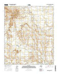 Gunsight Draw NE Texas Current topographic map, 1:24000 scale, 7.5 X 7.5 Minute, Year 2016