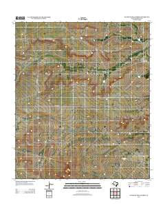 Gunsight Hills North Texas Historical topographic map, 1:24000 scale, 7.5 X 7.5 Minute, Year 2012