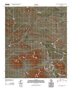 Gunsight Hills South Texas Historical topographic map, 1:24000 scale, 7.5 X 7.5 Minute, Year 2010