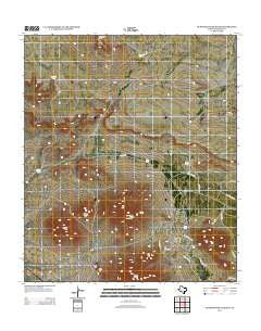 Gunsight Hills South Texas Historical topographic map, 1:24000 scale, 7.5 X 7.5 Minute, Year 2013