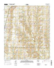 Gunter Texas Current topographic map, 1:24000 scale, 7.5 X 7.5 Minute, Year 2016