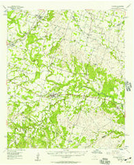 Gustine Texas Historical topographic map, 1:62500 scale, 15 X 15 Minute, Year 1956