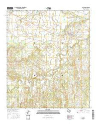 Gustine Texas Current topographic map, 1:24000 scale, 7.5 X 7.5 Minute, Year 2016
