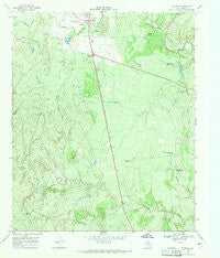 Guthrie Texas Historical topographic map, 1:24000 scale, 7.5 X 7.5 Minute, Year 1968