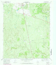 Guthrie Texas Historical topographic map, 1:24000 scale, 7.5 X 7.5 Minute, Year 1968