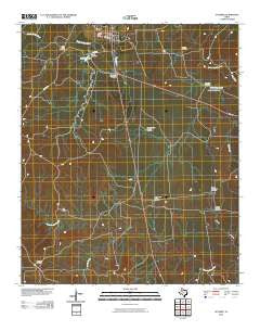 Guthrie Texas Historical topographic map, 1:24000 scale, 7.5 X 7.5 Minute, Year 2010