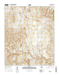Guthrie Texas Current topographic map, 1:24000 scale, 7.5 X 7.5 Minute, Year 2016