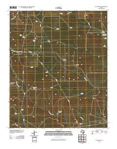 Guthrie NW Texas Historical topographic map, 1:24000 scale, 7.5 X 7.5 Minute, Year 2010