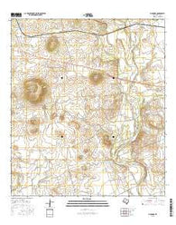 Hacienda Texas Current topographic map, 1:24000 scale, 7.5 X 7.5 Minute, Year 2016