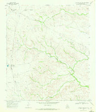 Hackberry Draw NW Texas Historical topographic map, 1:24000 scale, 7.5 X 7.5 Minute, Year 1969