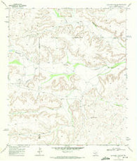 Hackberry Draw SE Texas Historical topographic map, 1:24000 scale, 7.5 X 7.5 Minute, Year 1969