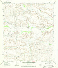 Hackberry Draw SE Texas Historical topographic map, 1:24000 scale, 7.5 X 7.5 Minute, Year 1969