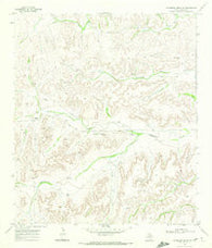 Hackberry Draw SW Texas Historical topographic map, 1:24000 scale, 7.5 X 7.5 Minute, Year 1969