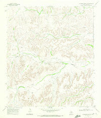 Hackberry Draw SW Texas Historical topographic map, 1:24000 scale, 7.5 X 7.5 Minute, Year 1969