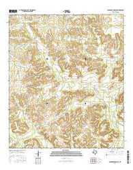 Hackberry Draw NE Texas Current topographic map, 1:24000 scale, 7.5 X 7.5 Minute, Year 2016