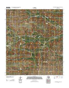Hackberry Draw SE Texas Historical topographic map, 1:24000 scale, 7.5 X 7.5 Minute, Year 2012