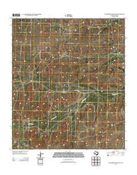 Hackberry Draw SW Texas Historical topographic map, 1:24000 scale, 7.5 X 7.5 Minute, Year 2012