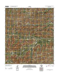 Hackberry Draw SW Texas Historical topographic map, 1:24000 scale, 7.5 X 7.5 Minute, Year 2012