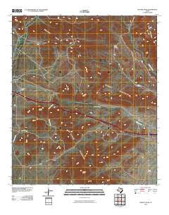 Hackett Peak Texas Historical topographic map, 1:24000 scale, 7.5 X 7.5 Minute, Year 2010