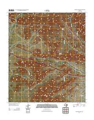 Hackett Peak Texas Historical topographic map, 1:24000 scale, 7.5 X 7.5 Minute, Year 2013