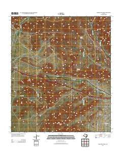 Hackett Peak Texas Historical topographic map, 1:24000 scale, 7.5 X 7.5 Minute, Year 2013