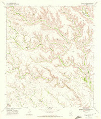 Hagler Canyon Texas Historical topographic map, 1:24000 scale, 7.5 X 7.5 Minute, Year 1969