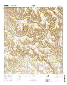 Hagler Canyon Texas Current topographic map, 1:24000 scale, 7.5 X 7.5 Minute, Year 2016