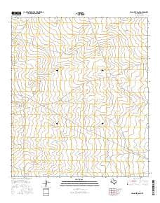 Halamicek Ranch Texas Current topographic map, 1:24000 scale, 7.5 X 7.5 Minute, Year 2016