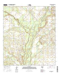 Halff Ranch Texas Current topographic map, 1:24000 scale, 7.5 X 7.5 Minute, Year 2016