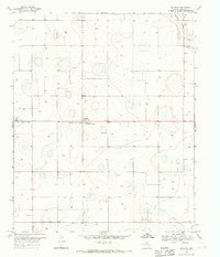 Halfway Texas Historical topographic map, 1:24000 scale, 7.5 X 7.5 Minute, Year 1968