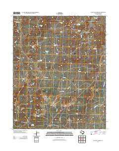 Halfway Creek Texas Historical topographic map, 1:24000 scale, 7.5 X 7.5 Minute, Year 2012