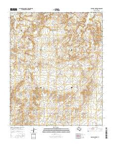 Halfway Creek Texas Current topographic map, 1:24000 scale, 7.5 X 7.5 Minute, Year 2016