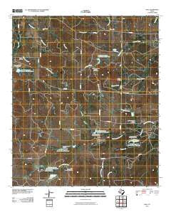 Hall Texas Historical topographic map, 1:24000 scale, 7.5 X 7.5 Minute, Year 2010