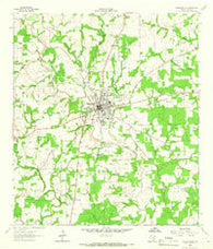 Hallettsville Texas Historical topographic map, 1:24000 scale, 7.5 X 7.5 Minute, Year 1962