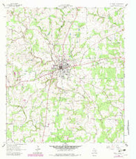 Hallettsville Texas Historical topographic map, 1:24000 scale, 7.5 X 7.5 Minute, Year 1962
