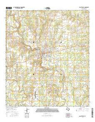 Hallettsville Texas Current topographic map, 1:24000 scale, 7.5 X 7.5 Minute, Year 2016
