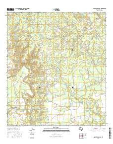 Hallettsville SE Texas Current topographic map, 1:24000 scale, 7.5 X 7.5 Minute, Year 2016