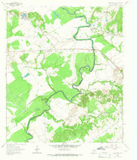 Halls Bluff Texas Historical topographic map, 1:24000 scale, 7.5 X 7.5 Minute, Year 1964