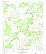 Halls Bluff Texas Historical topographic map, 1:24000 scale, 7.5 X 7.5 Minute, Year 1964