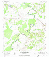 Halls Bluff Texas Historical topographic map, 1:24000 scale, 7.5 X 7.5 Minute, Year 1964