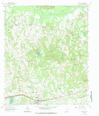 Hallsville Texas Historical topographic map, 1:24000 scale, 7.5 X 7.5 Minute, Year 1961