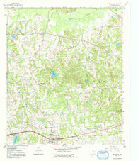 Hallsville Texas Historical topographic map, 1:24000 scale, 7.5 X 7.5 Minute, Year 1961