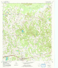Hallsville Texas Historical topographic map, 1:24000 scale, 7.5 X 7.5 Minute, Year 1961
