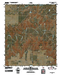 Halsell Ranch Texas Historical topographic map, 1:24000 scale, 7.5 X 7.5 Minute, Year 2010