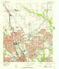 Haltom City Texas Historical topographic map, 1:24000 scale, 7.5 X 7.5 Minute, Year 1955